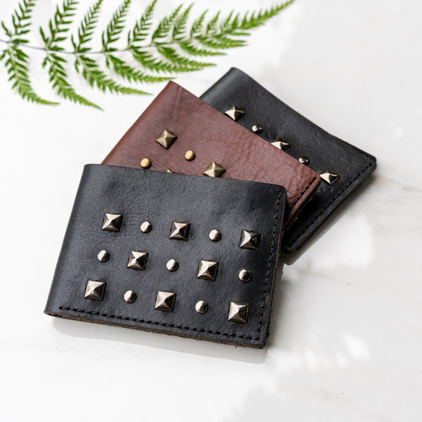 Studded Leather Wallet