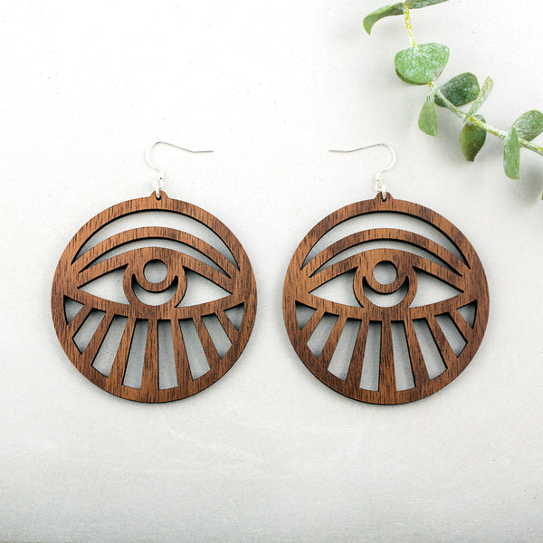 Third Eye Hoop Earrings