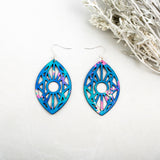 Third Eye Leather Earrings