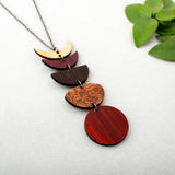 Wooden Moon Link Necklace