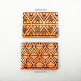 Geometric Slim Leather Wallet
